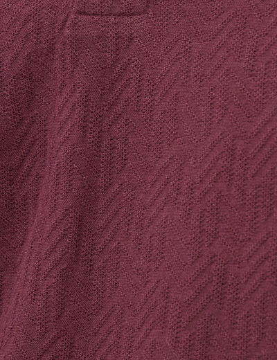 Polo manches courtes prune homme