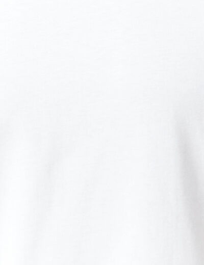 T-shirt en coton manches courtes blanc homme