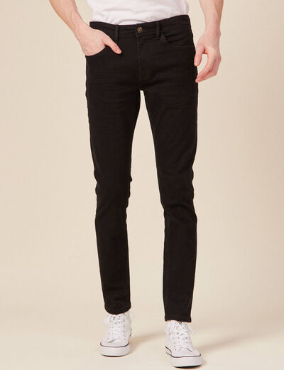 Jeans slim éco-responsable denim noir homme