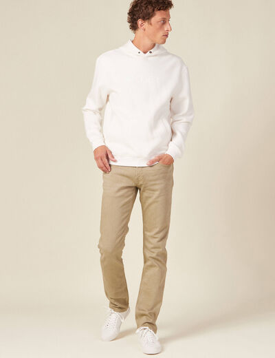 Jeans straight homme beige homme