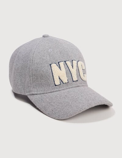 Casquette gris homme