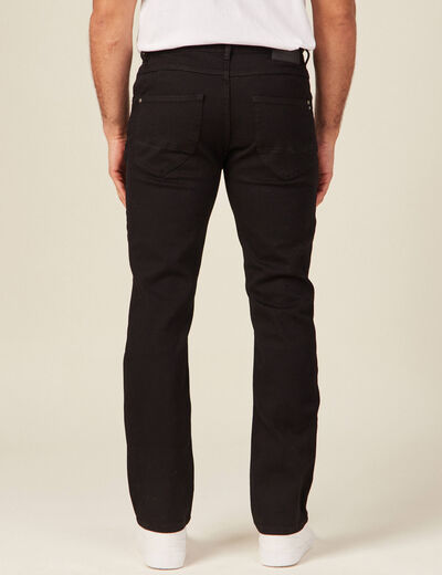 Jeans regular denim noir homme