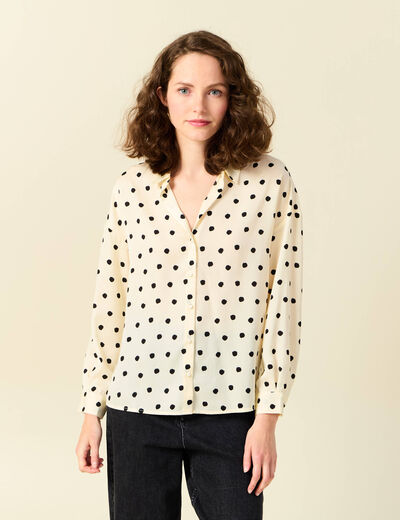 Chemise éco-responsable blanc femme