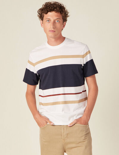 T-shirt manches courtes bleu marine homme
