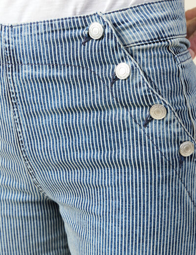 Jeans large à pont denim used femme