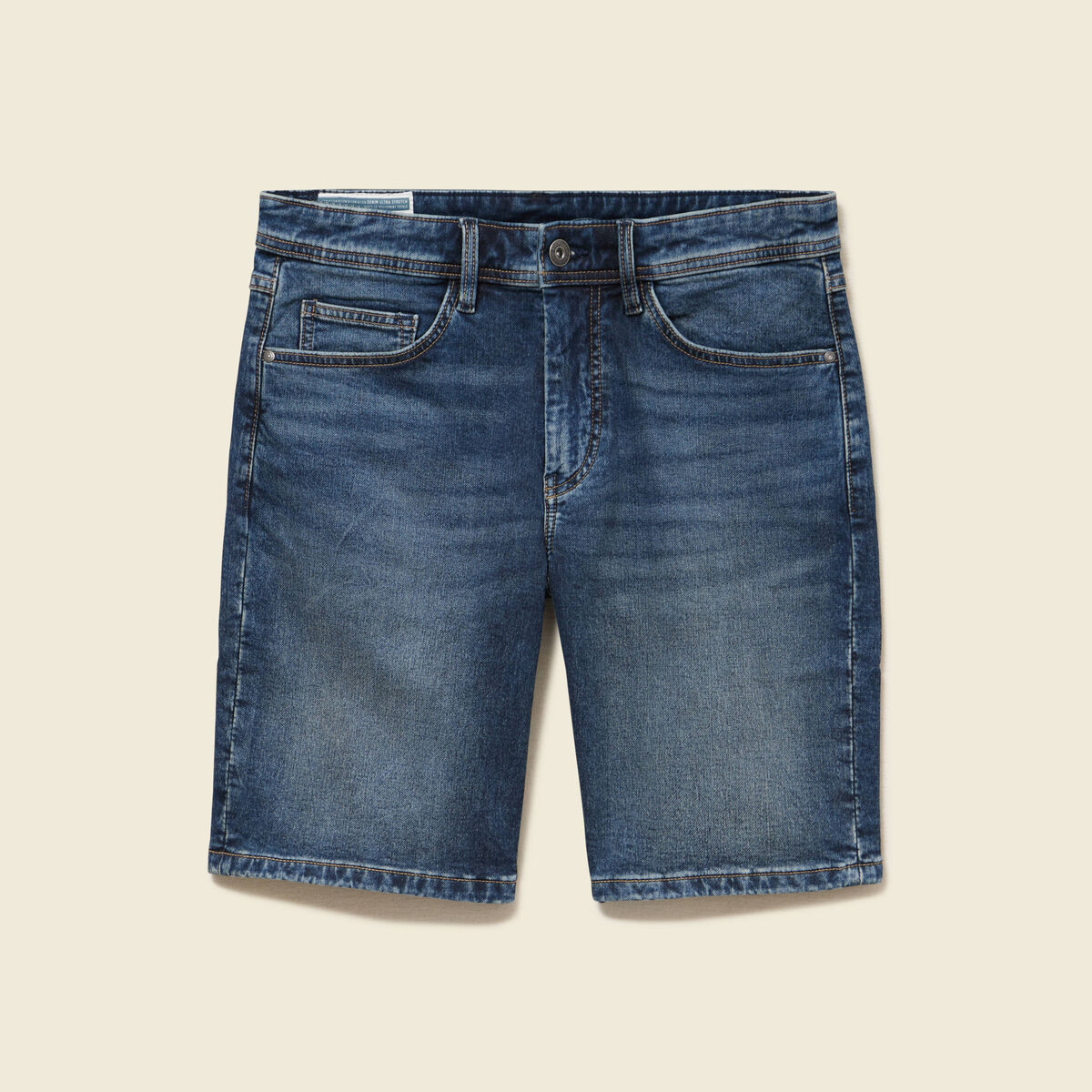Bermuda en jeans denim brut homme