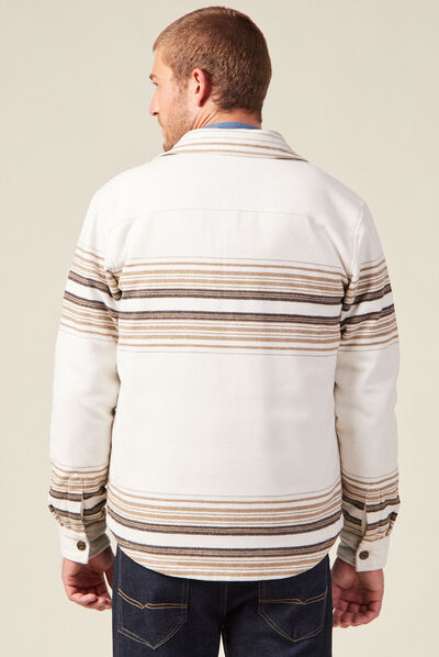 Surchemise éco-responsable ecru homme