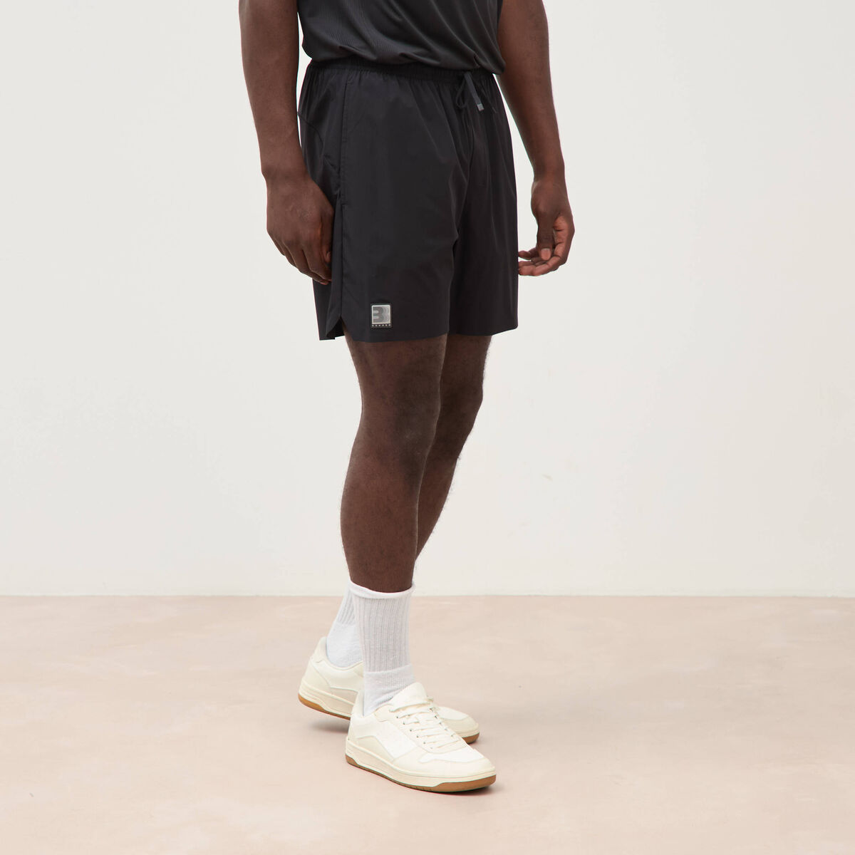 Short doubl&eacute; noir homme