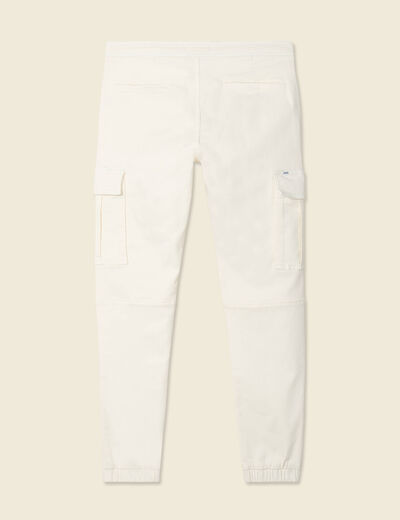 Pantalon battle bas resserré ecru homme