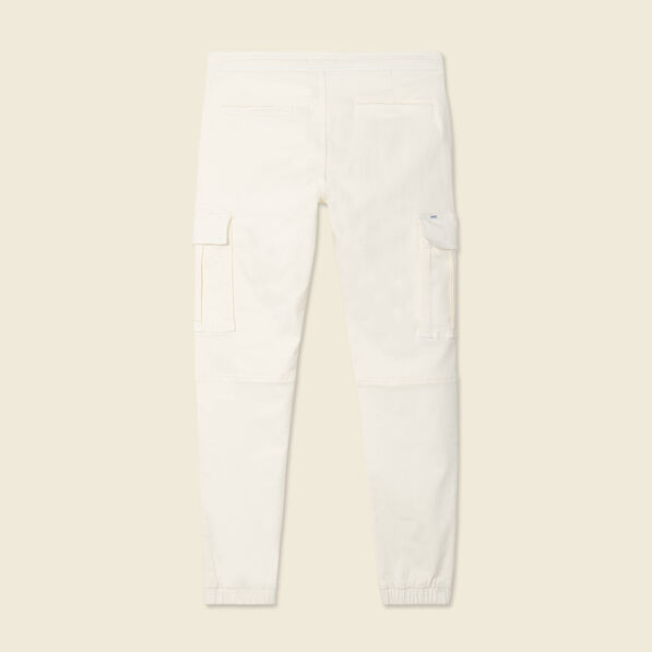 Pantalon battle bas resserré ecru homme