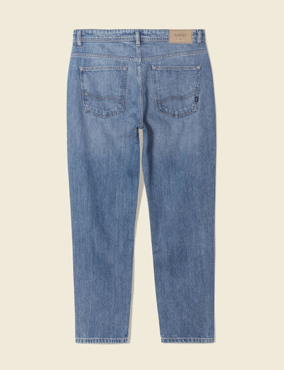 Jeans straight tapered denim used homme