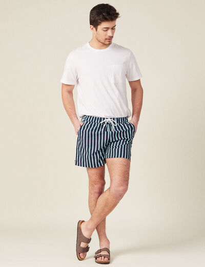 Short de bain bleu marine homme