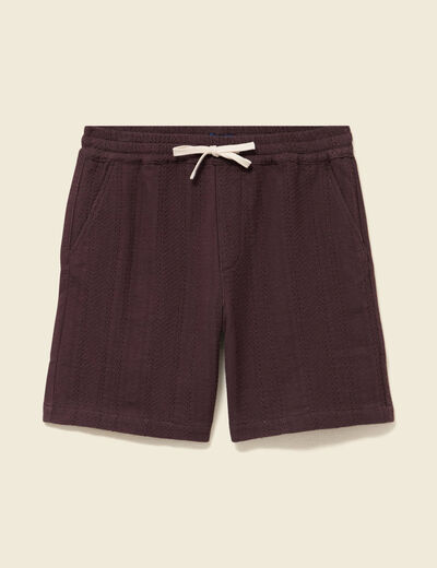 Bermuda marron fonc&eacute; homme