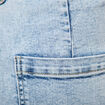 Jeans large taille haute denim bleach femme