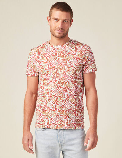 T-shirt manches courtes rose homme