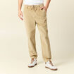 Pantalon jogger velours côtelé beige homme