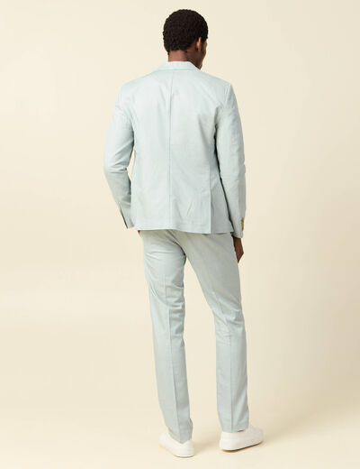 Blazer manches longues col classique vert clair homme
