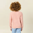 Pull manches longues rose saumon femme