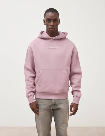 Sweat ample &agrave; capuche manches longues parme homme