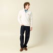 Chemise en coton manches longues denim bleach homme