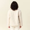 Blouson bouclette creme femme