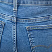 Jeans bootcut cropped taille bascul&eacute;e denim used femme