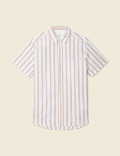 Chemise manches courtes sable homme