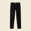 Jeans slim 7/8ème denim noir femme