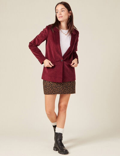 Jupe moulante camel femme
