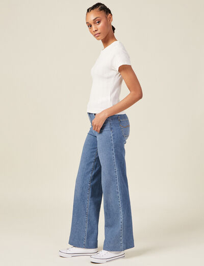 T-shirt manches courtes ecru femme