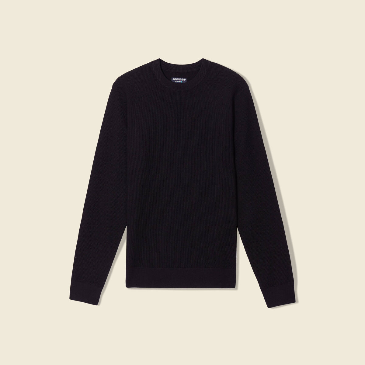 Pull éco-responsable noir homme