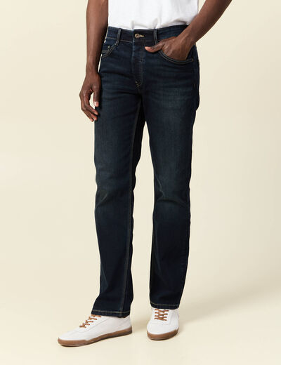Jeans regular éco-responsable denim brut homme