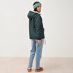 Parka r&eacute;versible vert femme