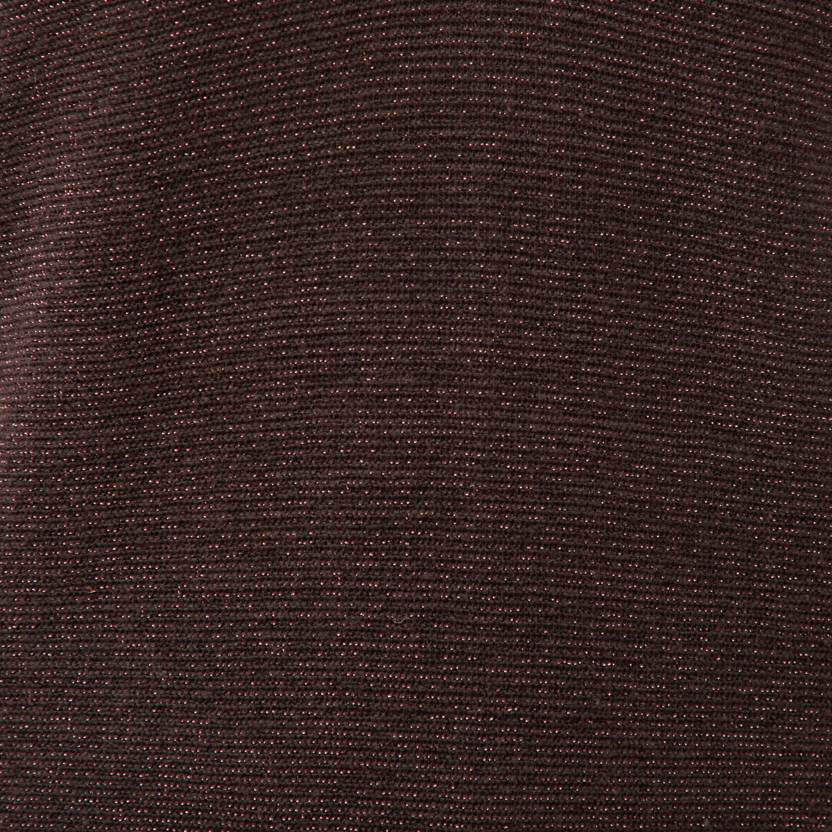 Pull droit col v manches longues marron femme