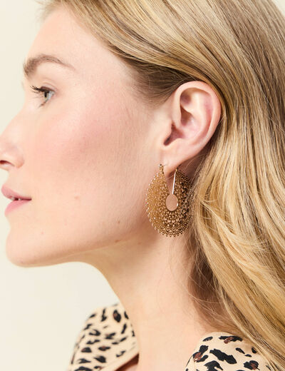 Boucles d'oreilles créoles couleur or femme
