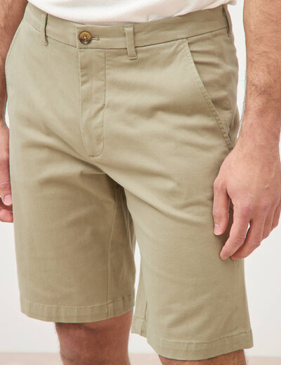Short vert olive homme