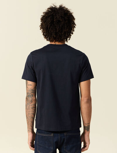 T-shirt éco-responsable bleu marine homme