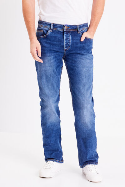 Jeans éco-responsable regular denim stone homme