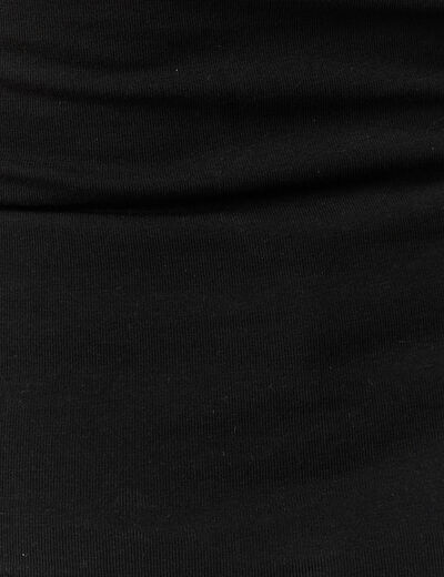 D&eacute;bardeur cintr&eacute; d&eacute;collet&eacute; bretelles noir femme