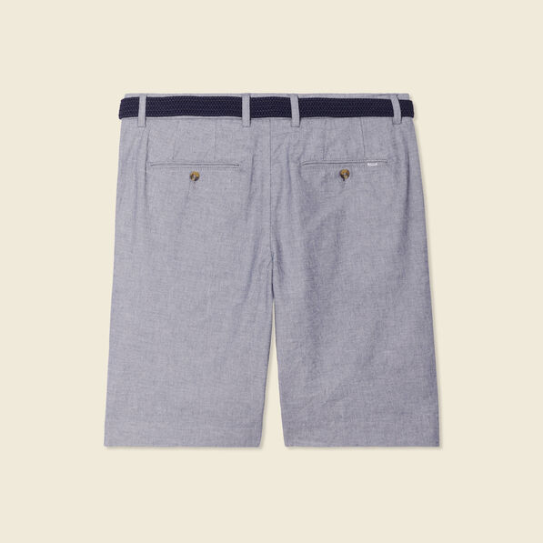 Short à ceinture bleu marine homme