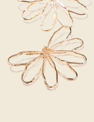 Boucles d'oreilles clous couleur or femme