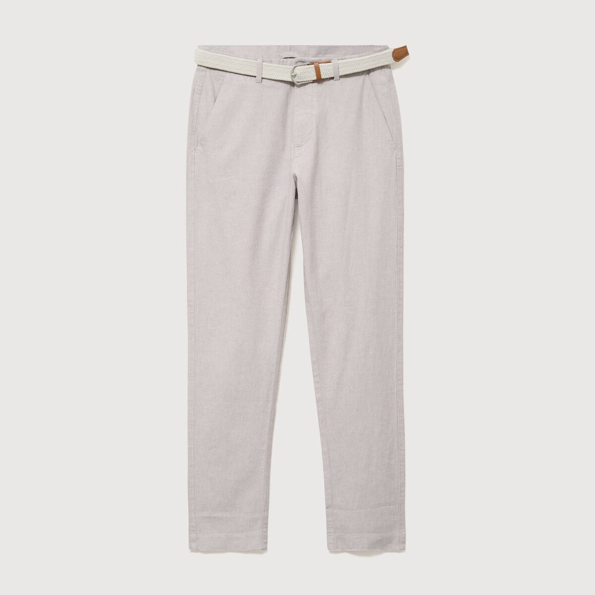 Chino coupe droite longueur 32 gris homme