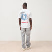 T-shirt en coton manches courtes blanc homme