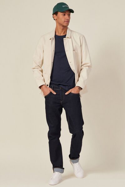 T-shirt Instinct col rond bleu marine homme