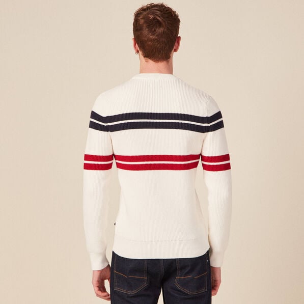 pull eco responsable ecru homme Pull éco-responsable ecru homme