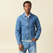 Blouson en jeans manches longues denim double stone homme