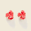 Boucles d'oreilles rouge fonc&eacute; femme
