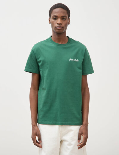 T-shirt en coton vert homme