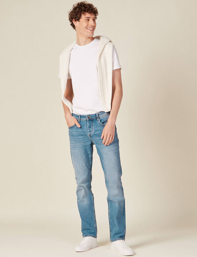 Jeans straight denim used homme