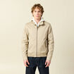 Blouson col montant manches longues beige homme